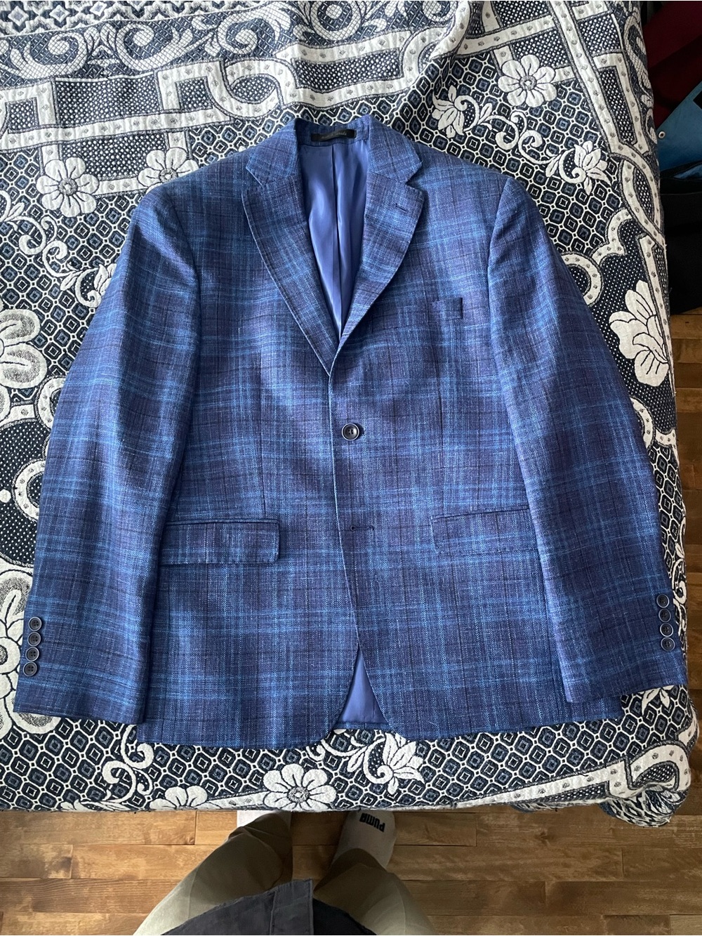 TailoRED Loro Piana Summertime fabric bright blue blazer 36S